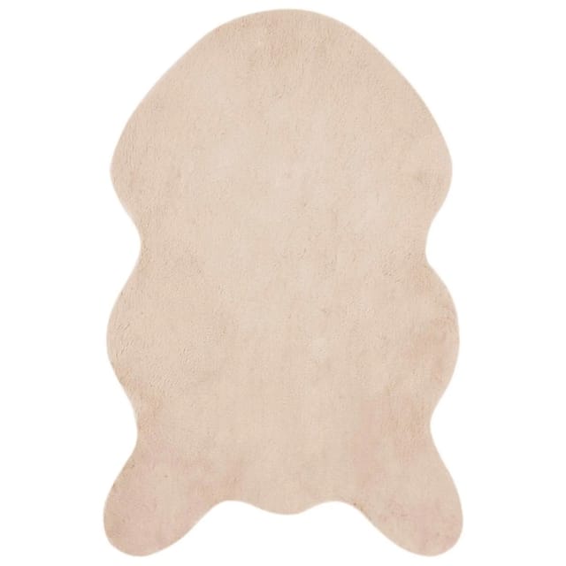 vidaXL Rutschfester Kunstfellteppich Olite Taupe 50 x 80 cm Polyester 42021760