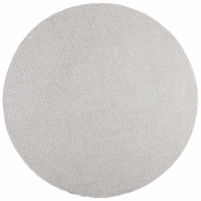 vidaXL Bereichsteppiche Rund LUGO Creme und Grau Ø 200 CM Polyester 42022725