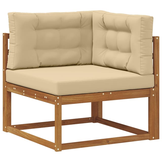 vidaXL Outdoor Ecksofa Massivholz Akazie Natur 900545