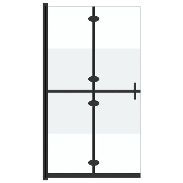 vidaXL Faltbare Begehbare Duschwand Halbmattiertes ESG-Glas 70x190 cm 151186