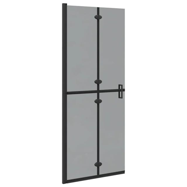 vidaXL Walk-In Duschwand Schwarz 80 x 6,5 x 190 cm 42017964