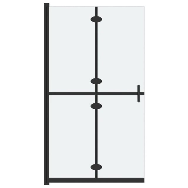 vidaXL Faltbare Begehbare Duschwand ESG-Glas Mattiert 110x190 cm 151196