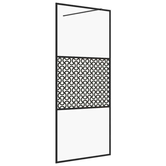 vidaXL Duschwand für Begehbare Dusche mit Klarem ESG Glas 90x195 cm 151029