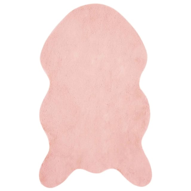 vidaXL Rutschfester Kunstfellteppich Olite Rosa 50 x 80 cm Polyester 42021716