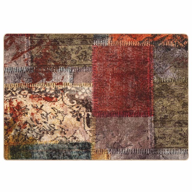 vidaXL Teppichläufer MARSA Mehrfarbig 150 x 100 cm Polyester und PVC 42023249