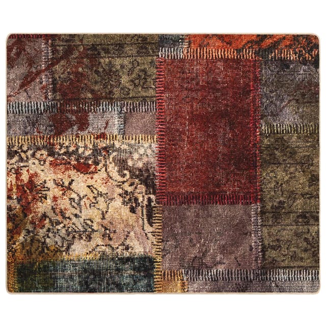 vidaXL Teppichläufer MARSA Mehrfarbig 100 x 80 cm Polyester und PVC 42023242