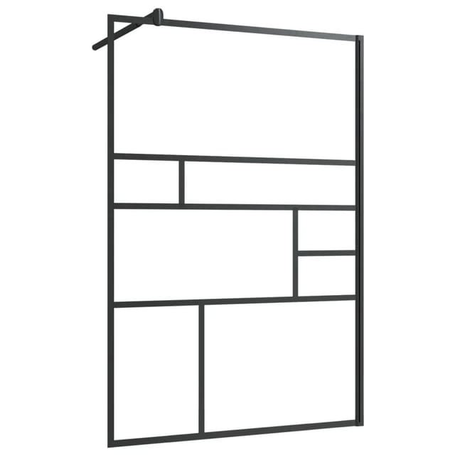 vidaXL Duschwand für Begehbare Dusche mit Klarem ESG Glas 115x195 cm 150755