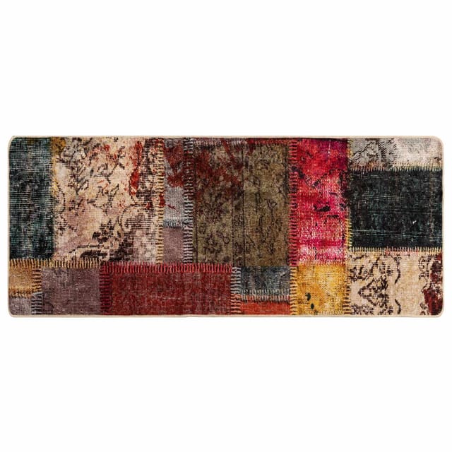 vidaXL Teppichläufer MARSA Mehrfarbig 100 x 50 cm Polyester und PVC 42023234