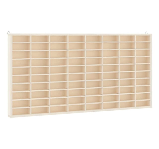 vidaXL Sammlervitrine aus Holz mit 80 Fächern 80x4,5x40,5cm 4017377