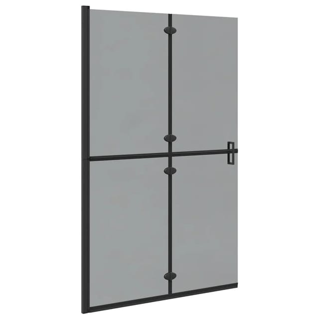 vidaXL Walk-In Duschwand Schwarz 120 x 6,5 x 190 cm 42017968