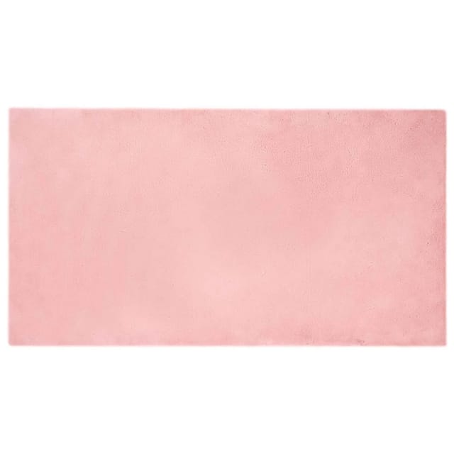 vidaXL Rutschfester Kunstfellteppich Olite Rosa 60 x 110 cm Polyester 42021697