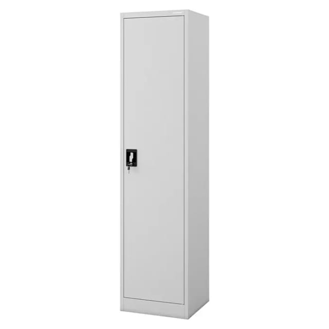 Jan Nowak Büro Aktenschrank ALEX 185 x 45 x 40 cm Grau
