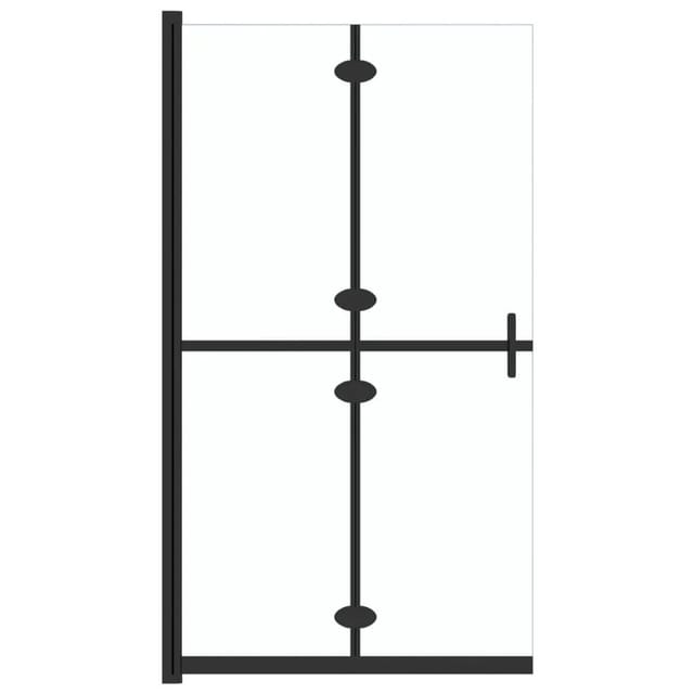 vidaXL Faltbare Begehbare Duschwand Transparentes ESG Glas 110x190 cm 151184