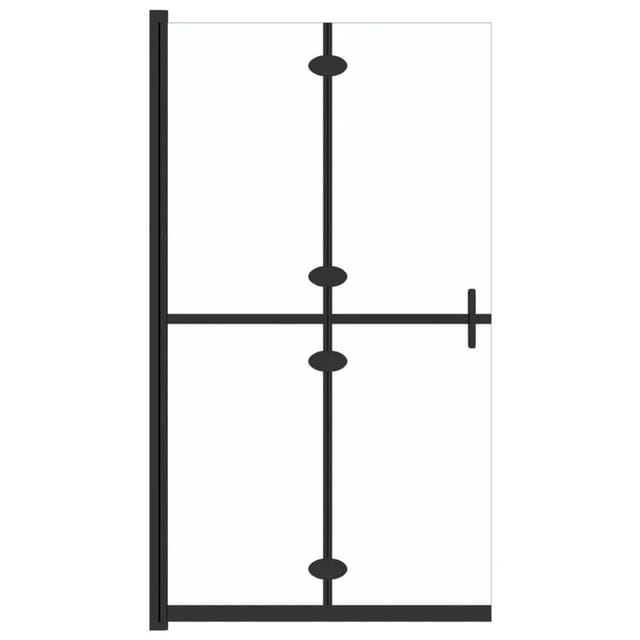 vidaXL Faltbare Begehbare Duschwand Transparentes ESG Glas 90x190 cm 151182