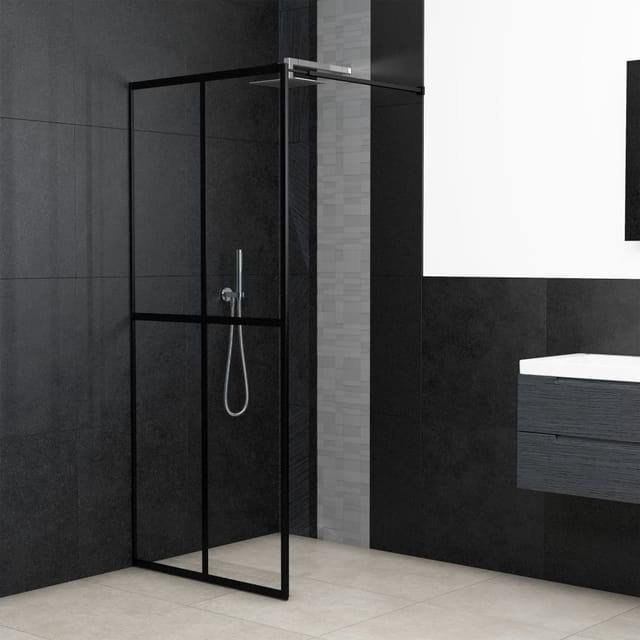 vidaXL Duschwand für Walk-In Dusche Klares Sicherheitsglas 90x195 cm 145680