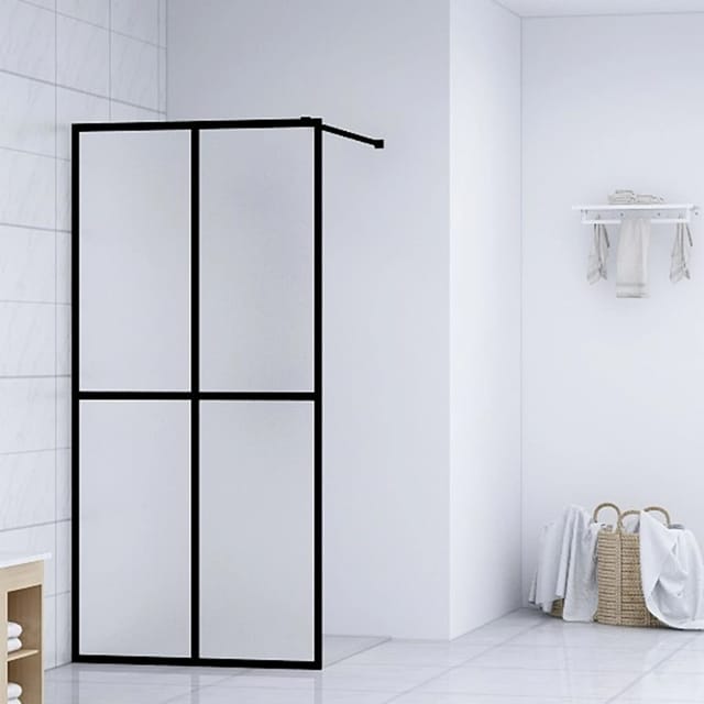 vidaXL Duschwand für Walk-In Dusche Mattes Sicherheitsglas 90x195 cm 145690