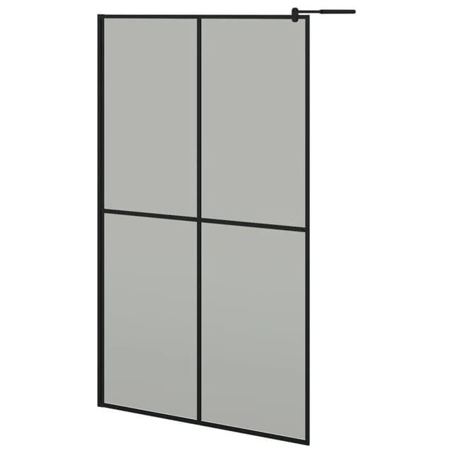 vidaXL Duschwand für Walk-In Dusche 118x190 cm Dunkles Sicherheitsglas 151887