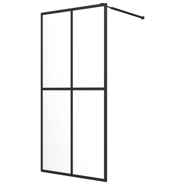 vidaXL Duschwand für Walk-In Dusche Klares Sicherheitsglas 100x195 cm 145681