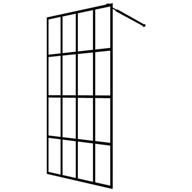 vidaXL Duschwand für Walk-In Dusche Klares Sicherheitsglas 80x195 cm 145674