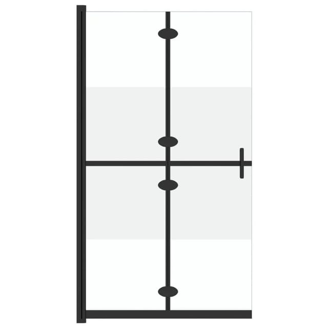 vidaXL Faltbare Begehbare Duschwand Halbmattiertes ESG-Glas 80x190 cm 151187