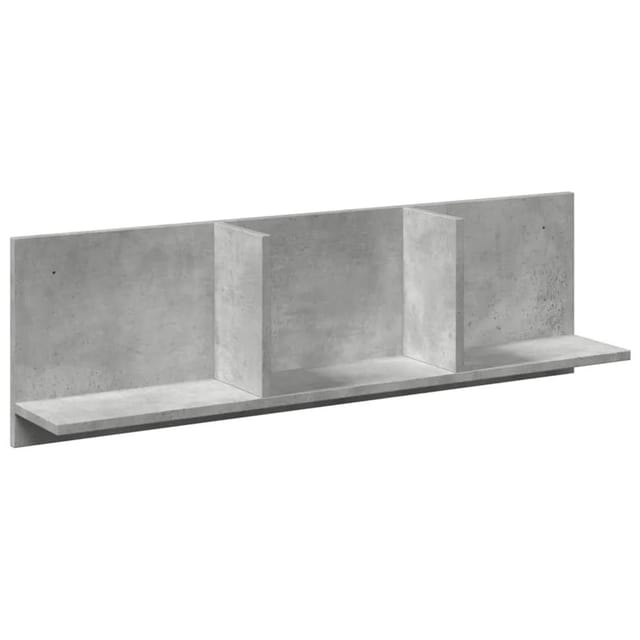 vidaXL Wandschrank 100x16,5x30 cm Betongrau Holzwerkstoff 854862