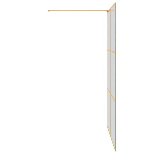 vidaXL Walk-In Duschwand Gold 140 x 195 cm Gehärtetes Glas 42022056