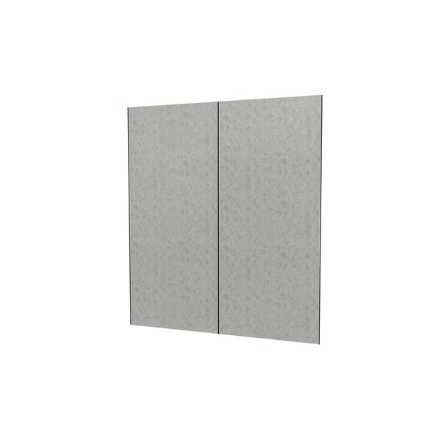 Duschparadies 190 x 210cm Duschrückwand Duschrückwände Wandverkleidung Premium Aluverbundplatte 3mm Fliesenersatz Zementgrau 2 Stück Zusammenbau