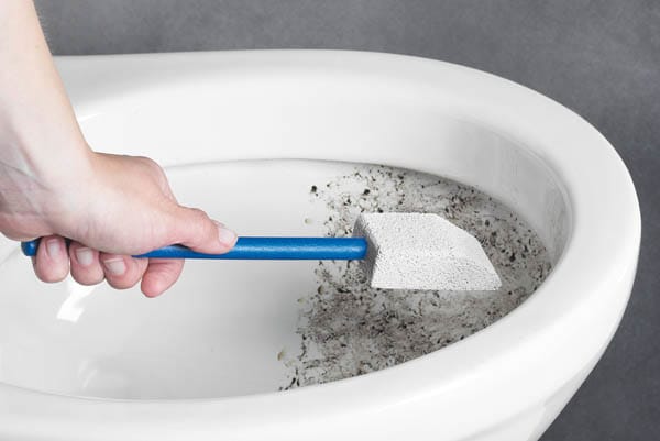 Westfalia Bimsstein mit Langem Holzstiel für Toilettenreinigung