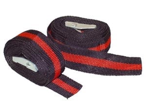 Westfalia Spanngurte mit Schnellverschluss 2-Teilig 2,5 m X 25 mm Schwarz