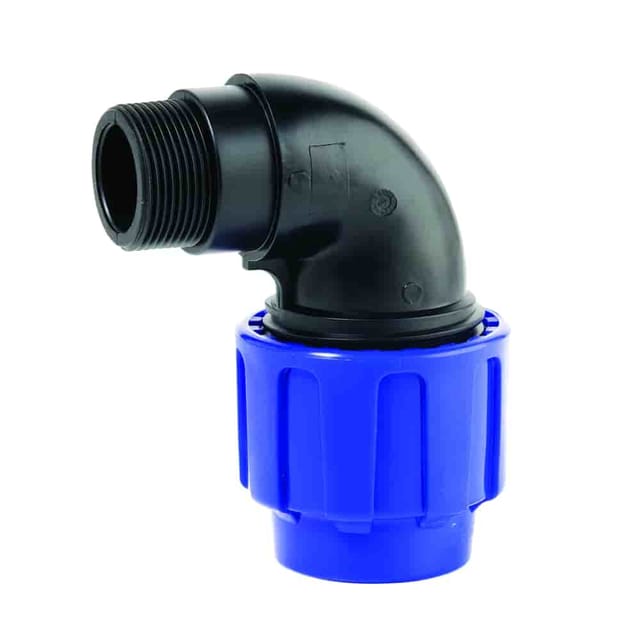 Cepex Kunststoff-verschraubung 90° Winkel Pp-pe 20 X 3/4 AG Schwarz