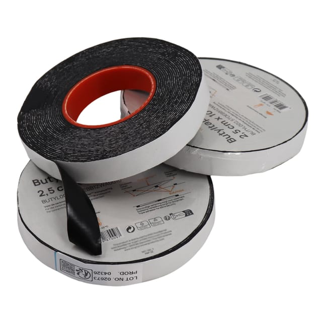 Aquagart 4x Butyl Tape 10 m x 2,5 cm Dppelseitiges Klebeband Für Wurzelsperre 420 g Hohe Klebkraft und Starke Haftung