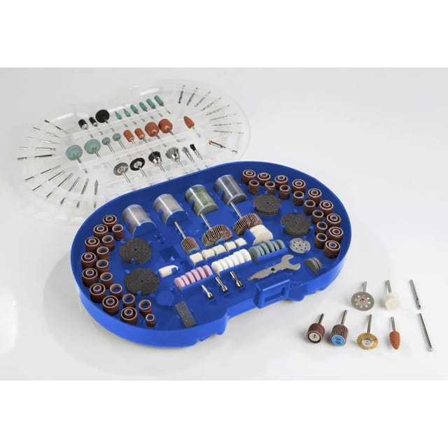 Westfalia Universal Schleif-Trenn-Polierset 278 Teile Blau Kunststoff
