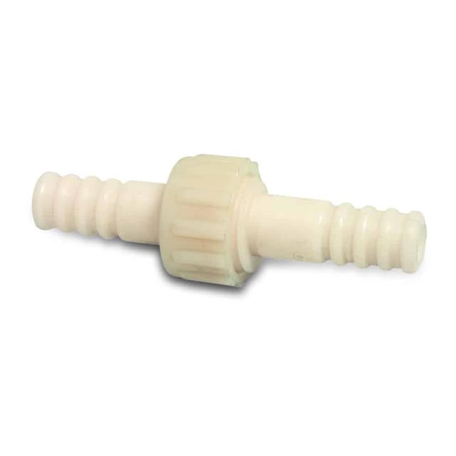 Klasebo Schlauchverbinder Kunststoff Weiß 3/3 Kupplung Tülle 13 mm