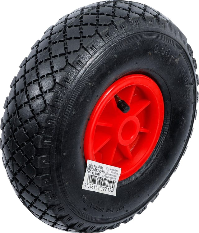 Westfalia Sackkarrenrad Ø 260 mm Gummi Schwarz