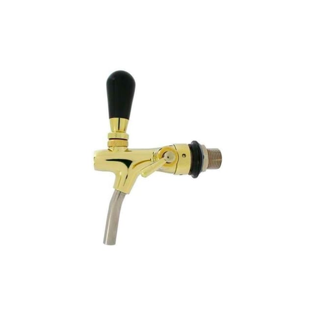 Ich-Zapfe Zapfhahn Gold Metall 35 mm Gewindelänge