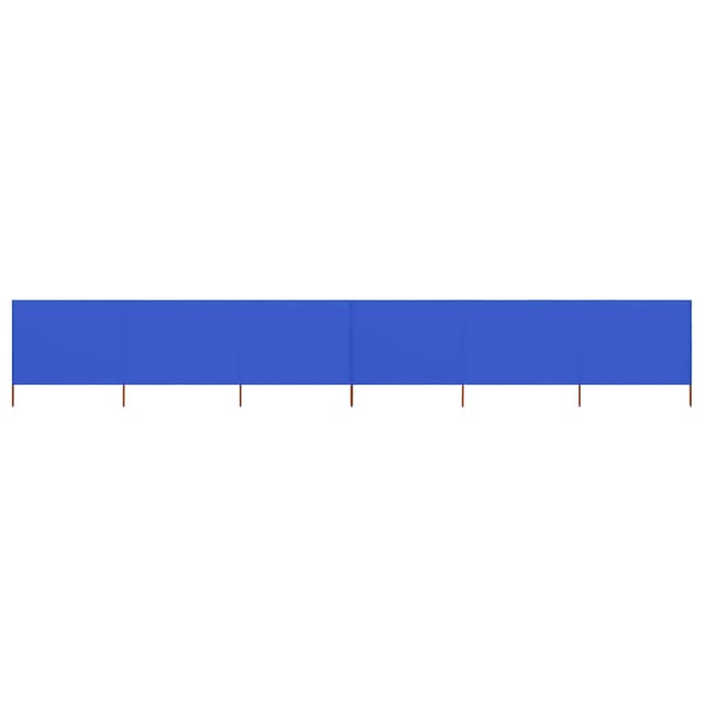 vidaXL 6 Teiliges Windschutzgewebe 800 x 120 cm Azurblau 47179