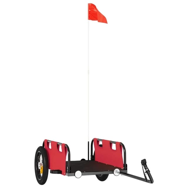 vidaXL Fahrradanhänger Rot Oxford-Gewebe und Eisen 94160