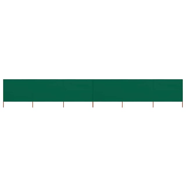 vidaXL 6 Teiliges Windschutzgewebe 800 x 120 cm Grün 47175