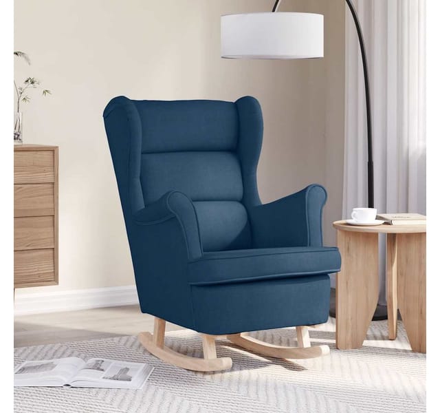 vidaXL Schaukelsessel Blau 74x90x102 cm Stoff 4016927