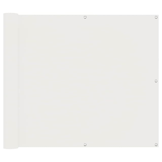 vidaXL Balkonsichtschutz Weiß 100 x 600 cm Oxford-Stoff 42030605