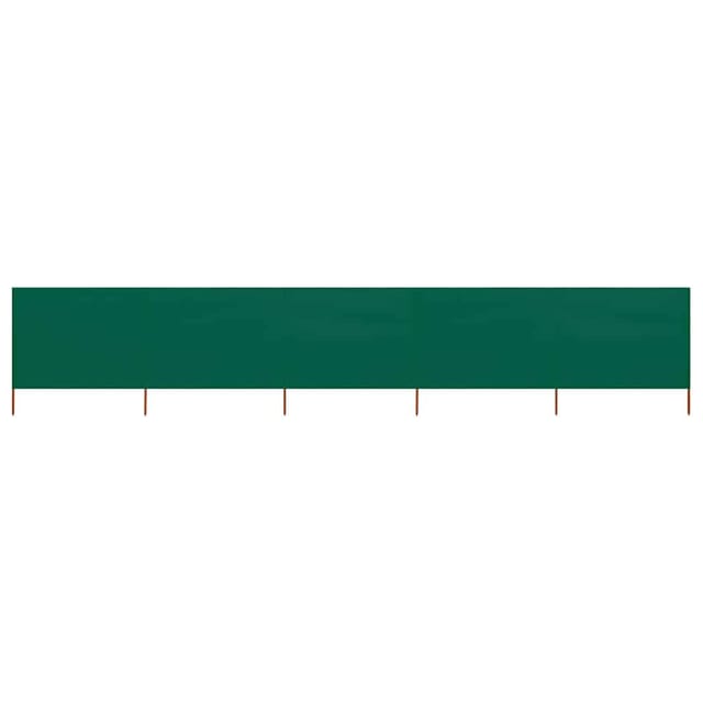 vidaXL 5 Teiliges Windschutzgewebe 600 x 120 cm Grün 47161