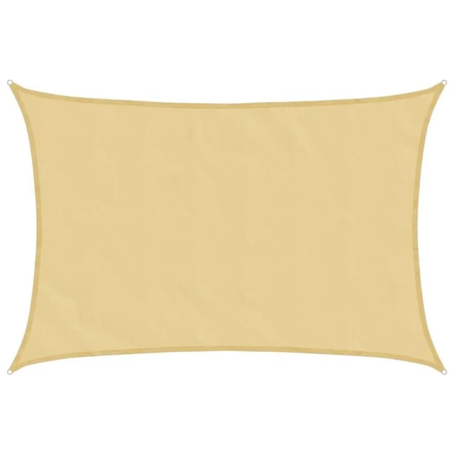 vidaXL Sonnensegel Sandfarbe 4x3 m 100% Polyester Oxford 4000570