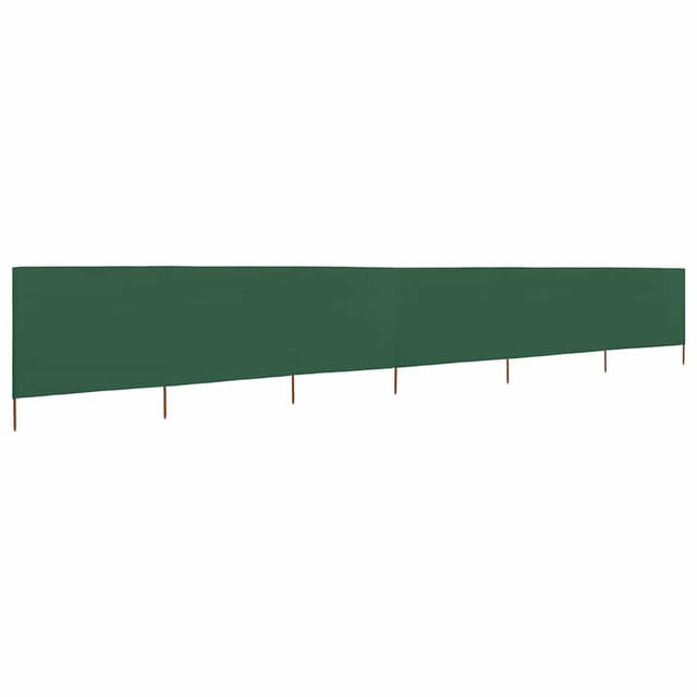 vidaXL 6 Teiliges Windschutzgewebe 800 x 80 cm Grün 44544