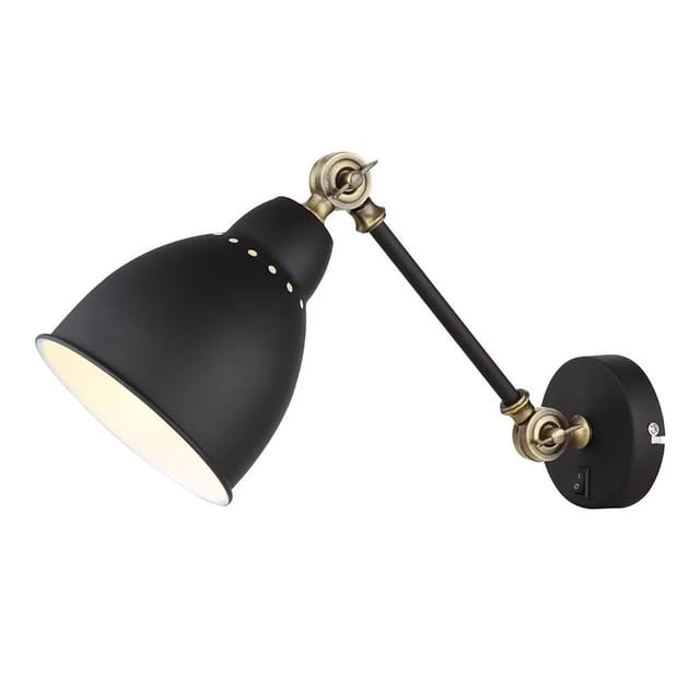 ARTE LAMP Wandleuchte Schwarze Metall Lampenfassung LED Wandlampe Für Modernes Zuhause
