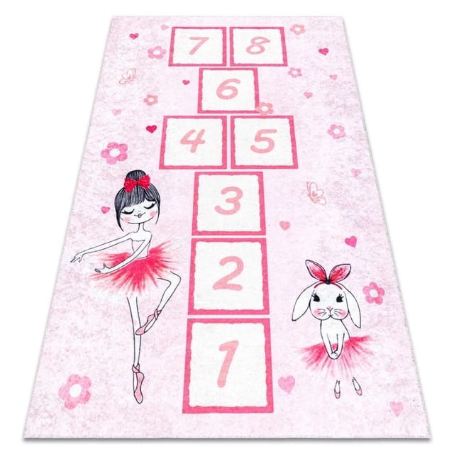 RugsX Teppich Junior VG18048 Rosa 80cm 150cm
