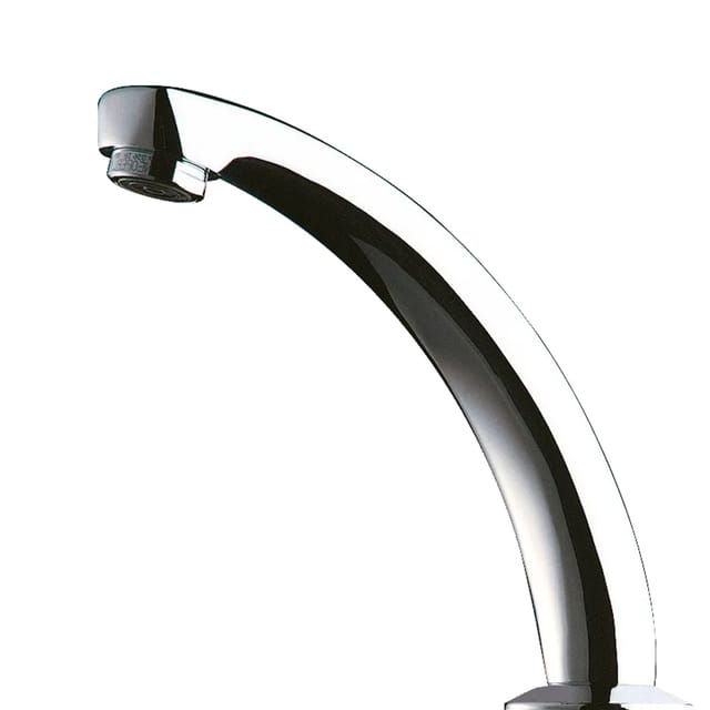 Delabie Standauslauf fest Guss G1/2B L140 H120 mm Chrom