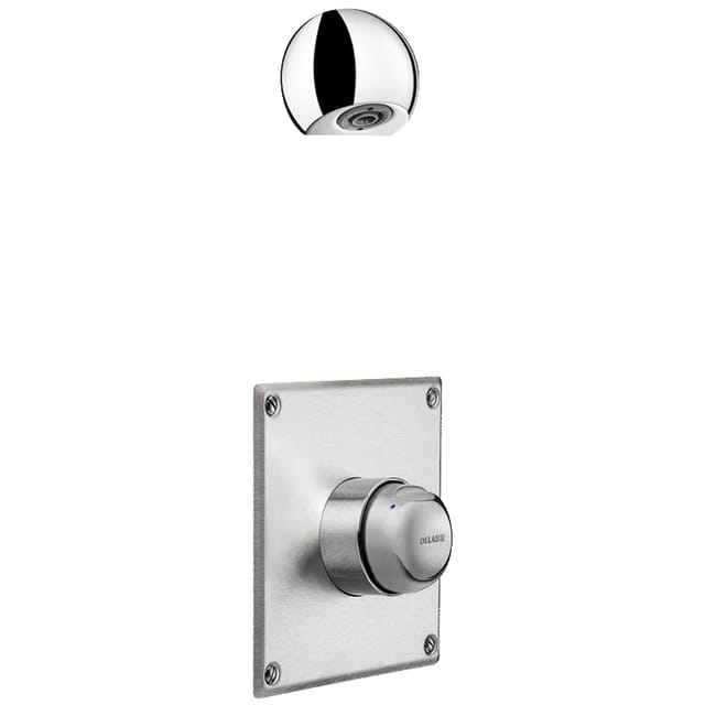 Delabie DU-Kombi TEMPOMIX Selbstschluss-Duschkombination G1/2B UP mit ROUND