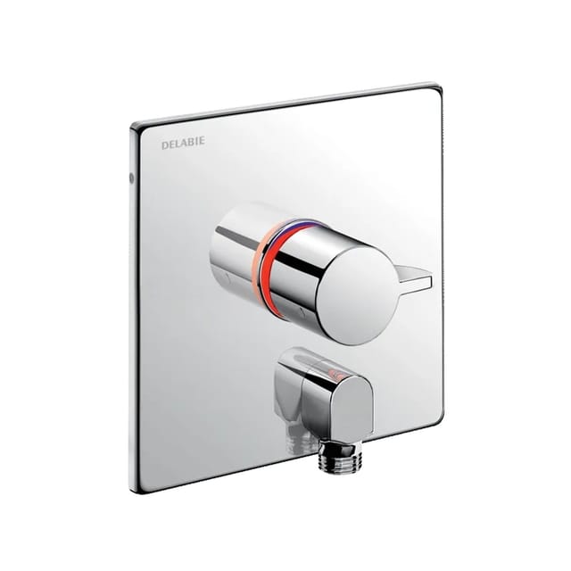 Delabie SECURITHERM Unterputz-Thermostatarmatur Set 2/2 mit Anschlussbogen.