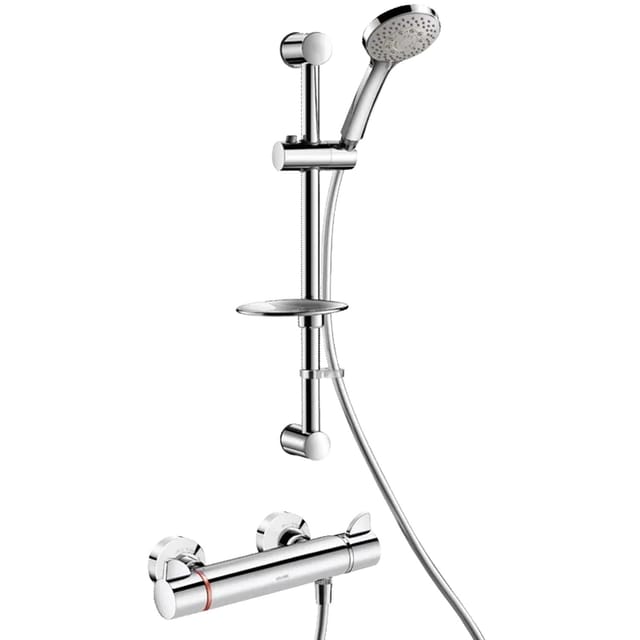 Delabie Duschsystem mit Brausethermostat SECURITHERM H9741 STOP/CHECK
