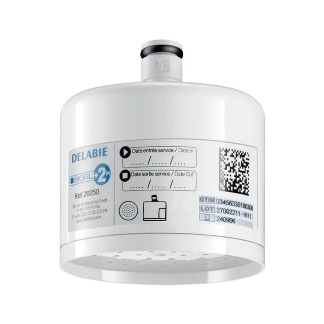 Delabie BIOFIL Filter steril für Waschtisch oder Dusche 10 Stk, 4 Monate